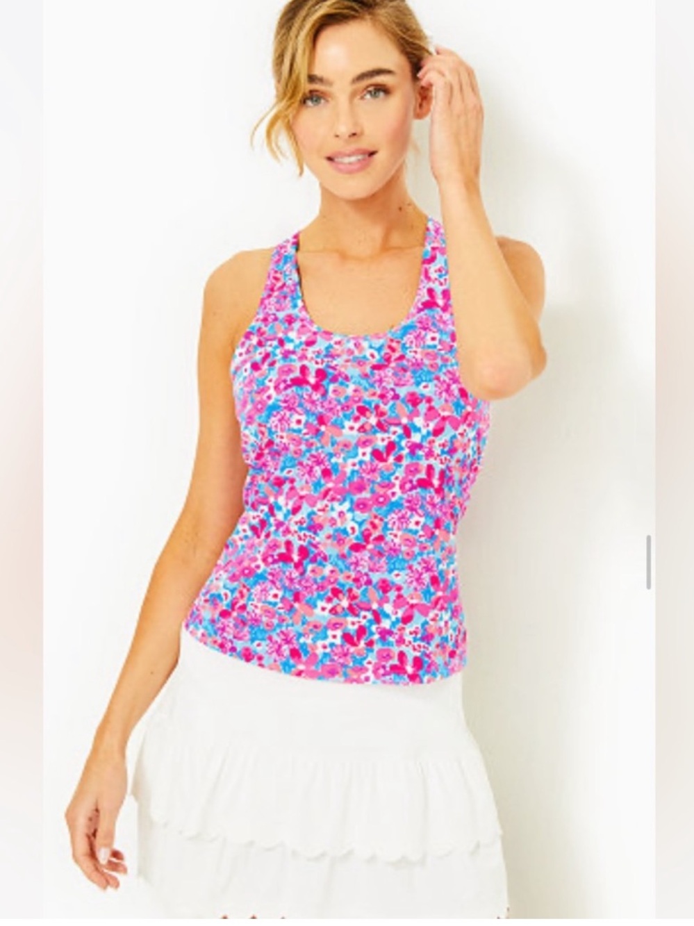 Lilly Pulitzer Luxletic Asana Bra Tank UPF 50+